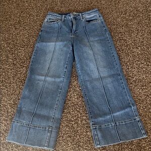 Altar’d State wide leg cropped jeans